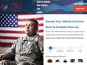 'vehiclesforveterans.org' screenshot