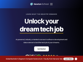 'newtonschool.co' screenshot