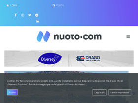 'nuoto.com' screenshot