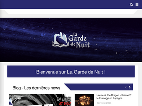 'lagardedenuit.com' screenshot