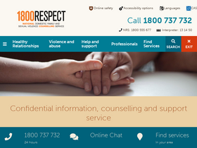 '1800respect.org.au' screenshot