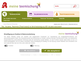 'meine-teemischung.de' screenshot