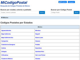'micodigopostal.org' screenshot