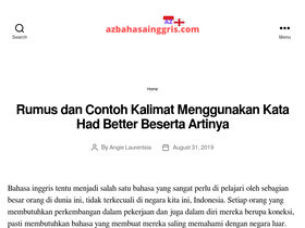 'azbahasainggris.com' screenshot