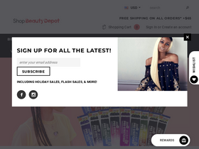 'shopbeautydepot.com' screenshot