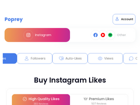 'poprey.com' screenshot