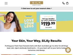 'silklaser.com.au' screenshot