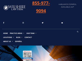 'wilshirelawfirm.com' screenshot