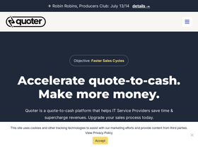 'quoter.com' screenshot