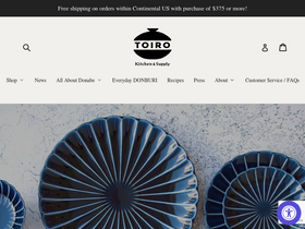 'toirokitchen.com' screenshot