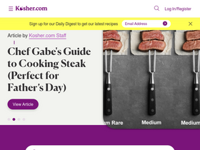 'kosher.com' screenshot