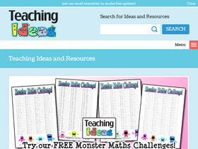 'teachingideas.co.uk' screenshot