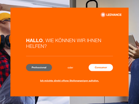 'ledvance.de' screenshot