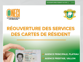 'oneci.ci' screenshot