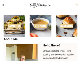 'allnutritious.com' screenshot