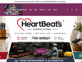 heartbeats.co.za homepage screenshot