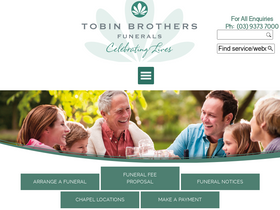 'tobinbrothers.com.au' screenshot