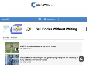 'cricwire.lk' screenshot