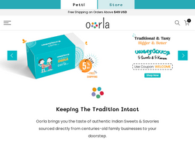 Oorla homepage screenshot