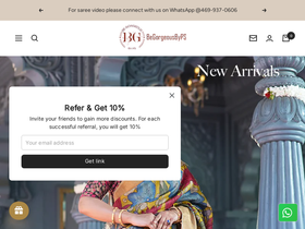 begorgeous.co homepage screenshot