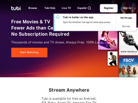 Free sites like tubi on sale tv