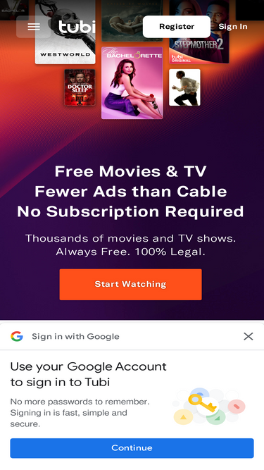 Websites like tubi discount tv