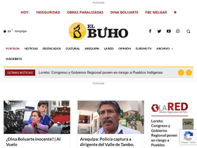 'elbuho.pe' screenshot