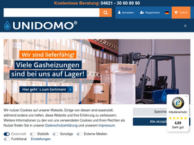 'unidomo.de' screenshot