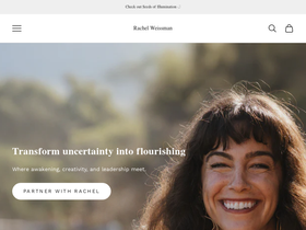 racheldweissman.com homepage screenshot