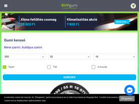 'bhpgumi.hu' screenshot