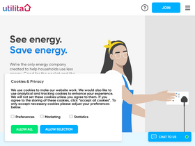 'utilita.co.uk' screenshot