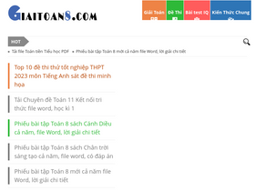 'giaitoan8.com' screenshot