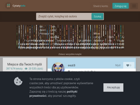 'cytaty.info' screenshot