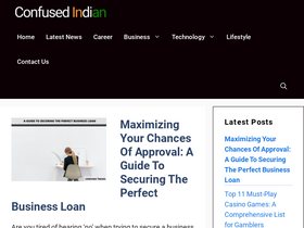 'confusedindian.in' screenshot