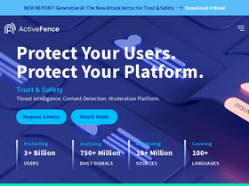 'activefence.com' screenshot