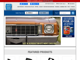 'thepartsplaceinc.com' screenshot