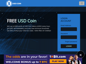 'freeusdcoin.com' screenshot
