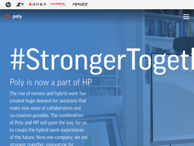 'polycom.com' screenshot