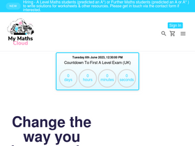 'mymathscloud.com' screenshot