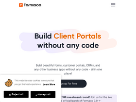 'formaloo.net' screenshot
