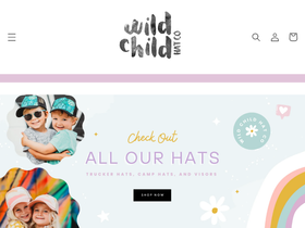 Wild Child Hat Co. homepage screenshot