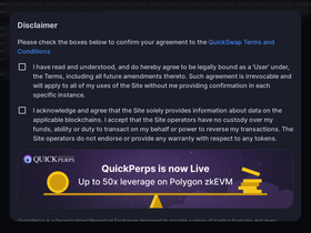 'quickswap.exchange' screenshot