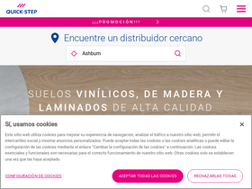 'quick-step.com.es' screenshot