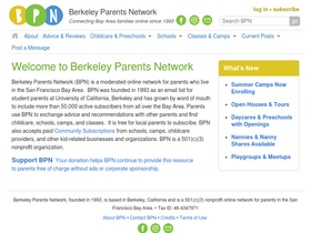 'berkeleyparentsnetwork.org' screenshot