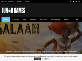 'junubgames.com' screenshot