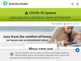 'essentiahealth.org' screenshot