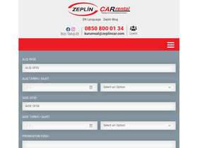 'zeplincar.com' screenshot