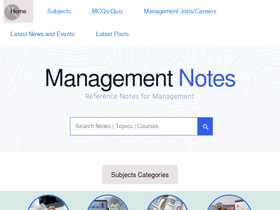 'managementnote.com' screenshot