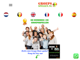 'groepsspellen.nl' screenshot