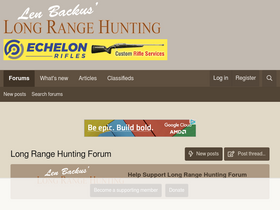 'longrangehunting.com' screenshot